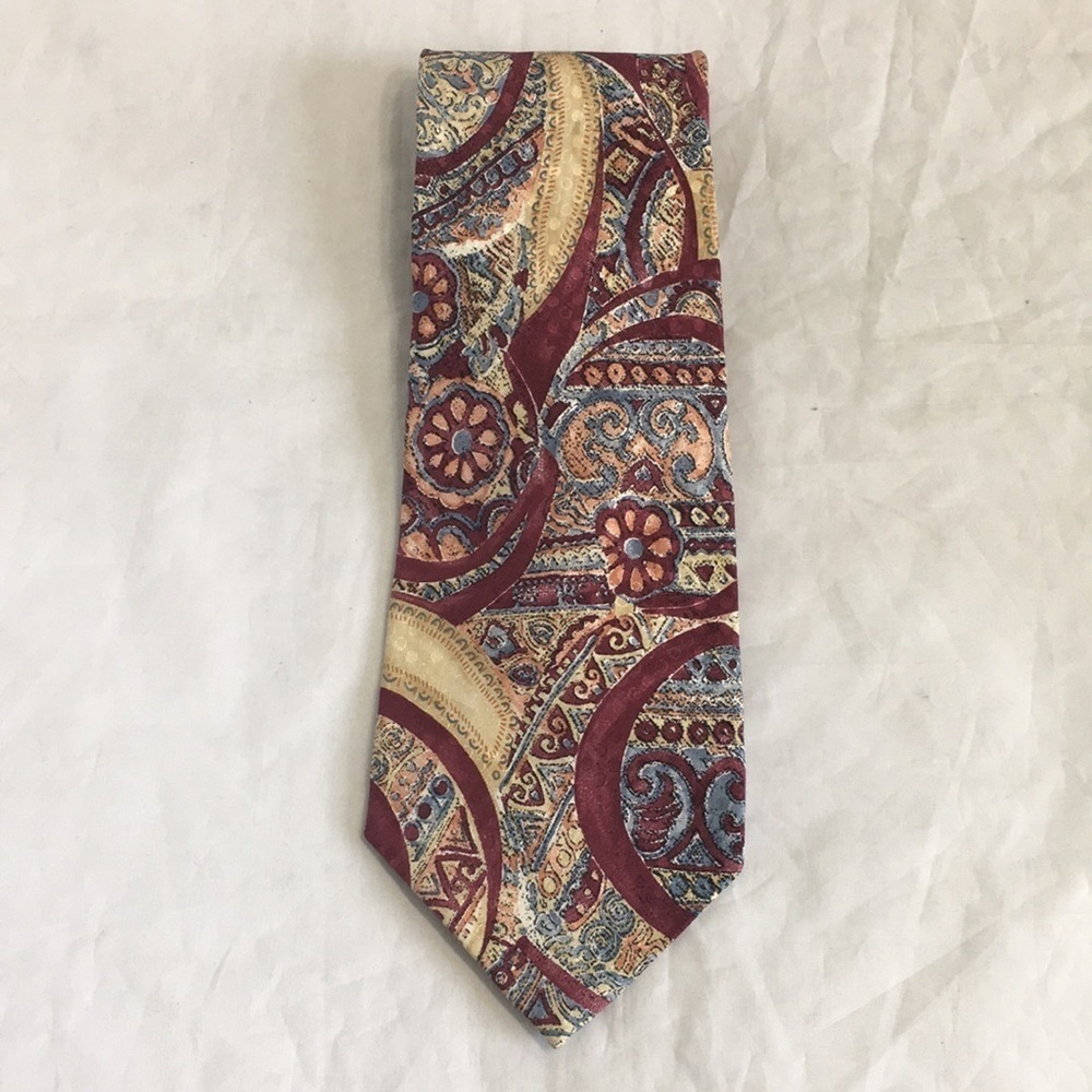 Bellagio BURGUNDY SILK‎ MEN’S TIE